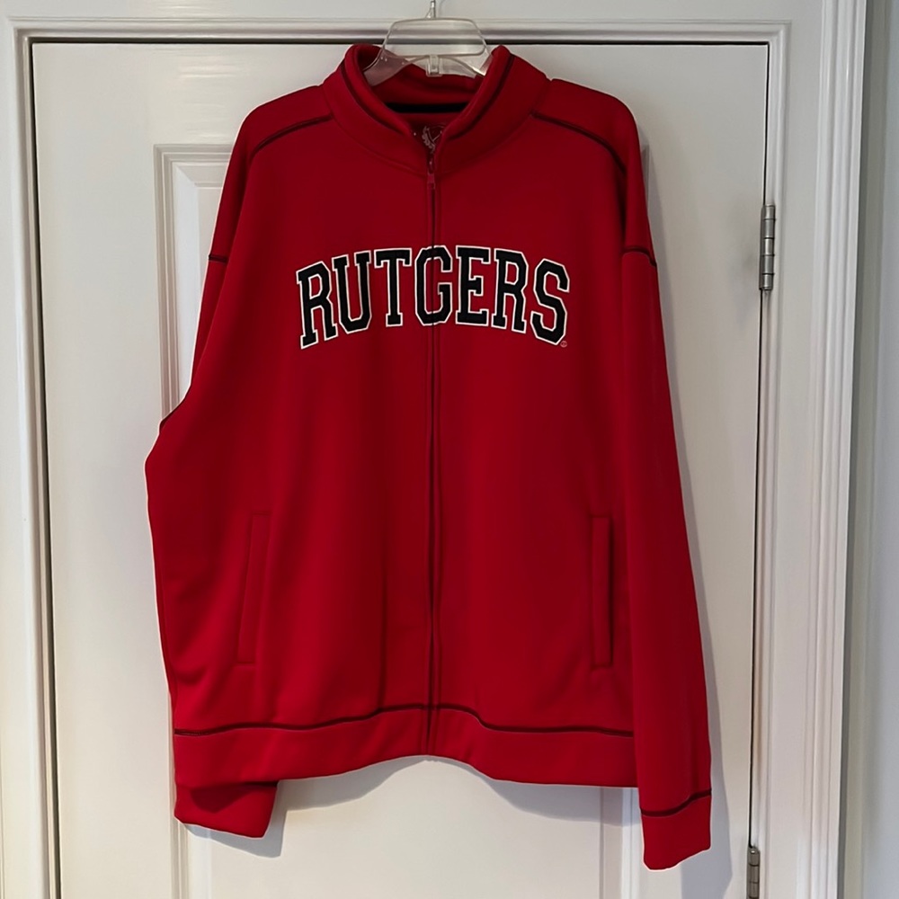 XXL Rutgers Non-Hooded Zip-up Sweatshirt